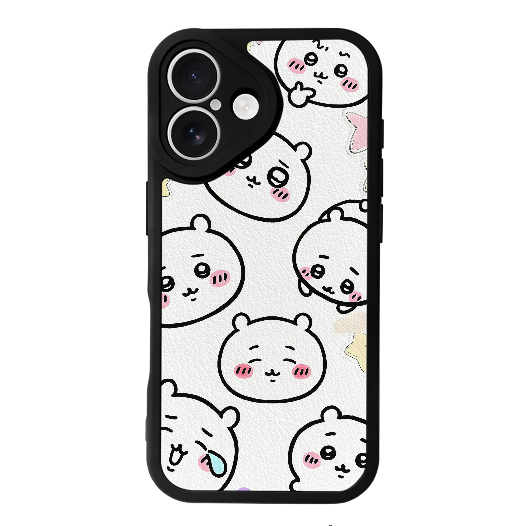 （画像用） ちいかわ Chii-kawa 【iPhone 16シリーズ対応】シリコンスマホケース（レザー調） 材質：シリコン